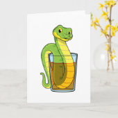 Slang met Sap Kaart (Gele Bloem)