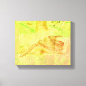 Slang op een Rock Canvas Print (Voorkant)