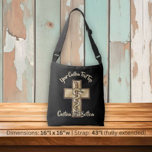 Slang op Kruis Crossbody Tas