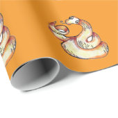 slang op sinaasappel cadeaupapier (Rol Hoek)