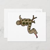 Slang op tak briefkaart (Voorkant / Achterkant)