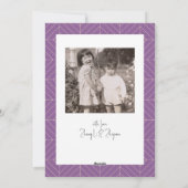 Slang & Paddenstoel Zwart Foto Chinees Nieuwjaar Feestdagenkaart (Achterkant)