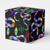 Slang Psychedelic Rainbow Kleuren Bedankdoosjes (Achterkant)