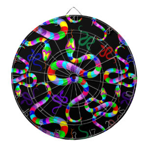 Slang Psychedelic Rainbow Kleuren Dartbord
