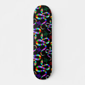 Slang Psychedelic Rainbow Kleuren Persoonlijk Skateboard (Voorkant)