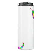 Slang Psychedelic Rainbow Kleuren Thermosbeker (Achterkant)
