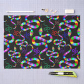 Slang Psychedelic Rainbow Kleuren Tissuepapier (Craft)