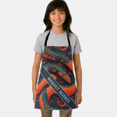 Slang Rainbow Kleurrijk Gepersonaliseerd Patroon Schort (Insitu)