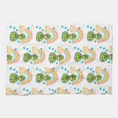 Slang Regenboog Bloemen Keuken Handdoek (Horizontaal)