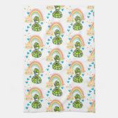 Slang Regenboog Bloemen Keuken Handdoek (Verticaal)