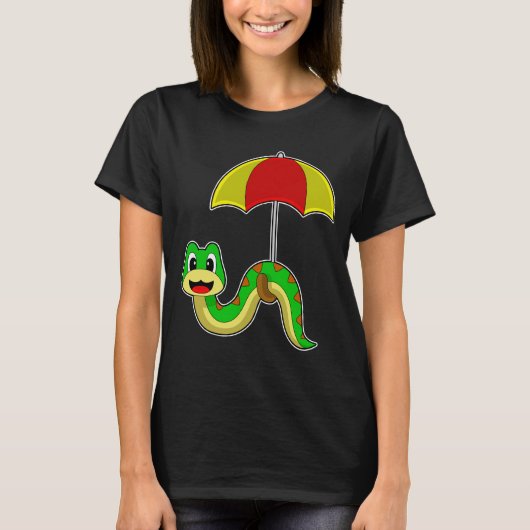Slang Regenen Paraplu T-shirt (Voorkant)