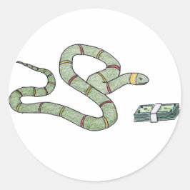 slang ronde sticker