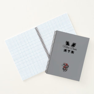 Slang & Roos - Gotische Bloemen Slang Design Notitieboek