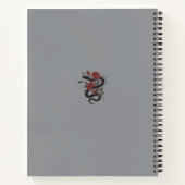 Slang & Roos - Gotische Bloemen Slang Design Notitieboek (Achterkant)