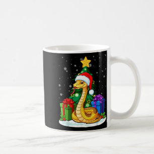 Slang Santa Hoed Kerst Pyjama Schattig Dier Sneeuw Koffiemok