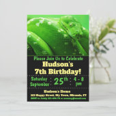 Slang verjaardagsuitnodiging kaart (Staand voorkant)