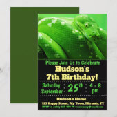 Slang verjaardagsuitnodiging kaart (Voorkant / Achterkant)