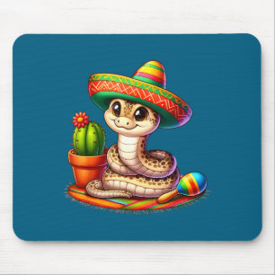 Slang vijf mei reptielenliefhebbers hoed cactus muismat