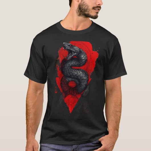 Slang Viper Trash Polka Grafische T-Shirt (Voorkant)