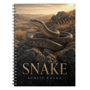 Slang Zonnige Rotsen Wilde Dieren DIER Notitieboek