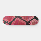 Slang Zwart en Rood Print Persoonlijk Skateboard (Horizontaal)