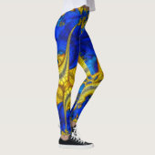 Slangachtige saffierblauwe Avatar Leggings (Rechts)
