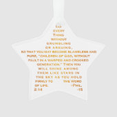 Slangen als sterren Acrylversiering Ornament (voorkant)