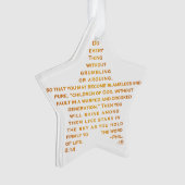 Slangen als sterren Acrylversiering Ornament (voorkant)