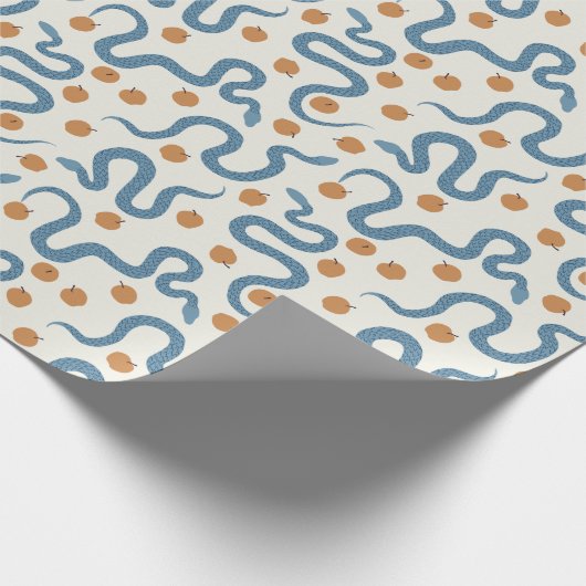 slangen en appels cadeaupapier (Hoek)