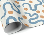 slangen en appels cadeaupapier (Rol Hoek)