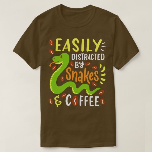Slangen en koffie 3 t-shirt (Design voorkant)