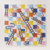 Slangen en ladders bordspel kinder legpuzzel (Verticaal)