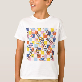 Slangen en ladders bordspel kinder t-shirt