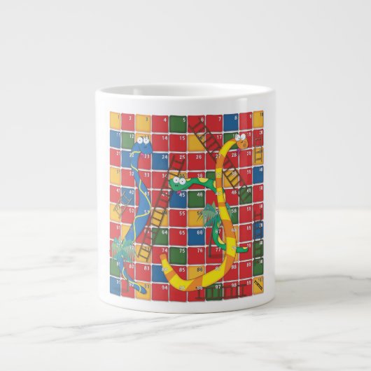 slangen en ladders grote koffiekop (Voorkant)