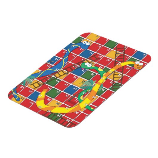 slangen en ladders magneet (Linkerzijde)