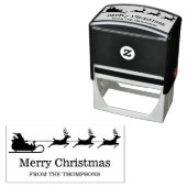 Slangen en rendieren met aangepaste tekst zelfinktende stempel (In situ)