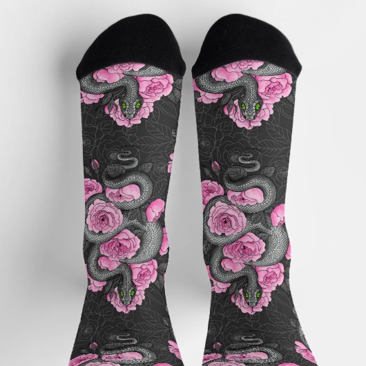 Slangen en roze rozen sokken (Top)