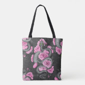 Slangen en roze rozen tote bag (Achterkant)
