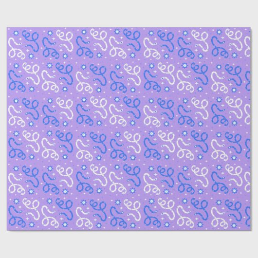 Slangen en sparkels cadeaupapier (Vlak)