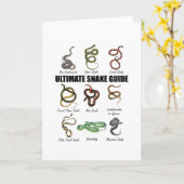 Slangen Kinderen Educatieve Slang Dierenverzorger  Kaart (Gele Bloem)