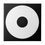 Slangen oog tegeltje<br><div class="desc">Deze KAMON wordt 'Janome' genoemd in Japan.</div>
