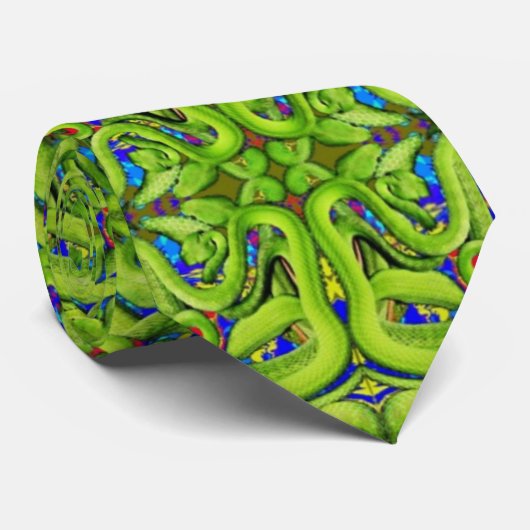 slangen op een Stropdas (Opgerold)
