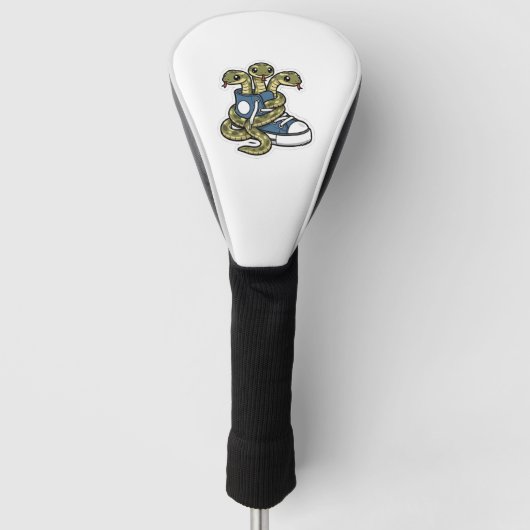 Slangen op schoenen golfheadcover (Voorkant)