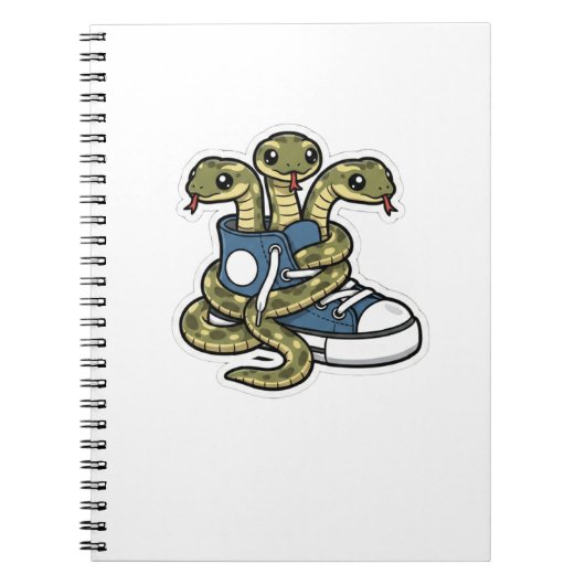 Slangen op schoenen notitieboek (Voorkant)