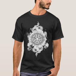 Slangen Pentagram Leviathan Kruis E Meisje Winkel  T-shirt