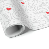 Slangen, siervoorwerpen en kunstschilfers cadeaupapier (Rol Hoek)