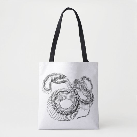 Slangen Skelet Notitieboek Tote Tas (Voorkant)