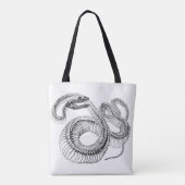 Slangen Skelet Notitieboek Tote Tas (Achterkant)