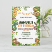 Slangen Thema Verjaardagsfeest Kaart (Staand voorkant)