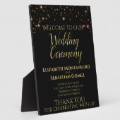 Slangen van Sparkles Wedding Welcome Plaque Fotoplaat (Zijkant)